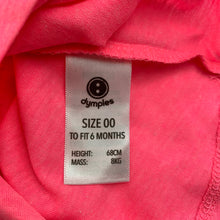 Load image into Gallery viewer, Girls Dymples, bright pink t-shirt / top, swan, NEW, size 00,  