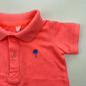 Boys Dymples, fluoro polo shirt / top, EUC, size 00,  