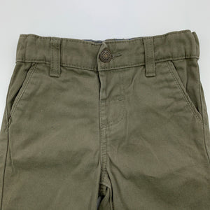 Boys Denim Co, khaki cotton shorts, adjustable, FUC, size 1,  