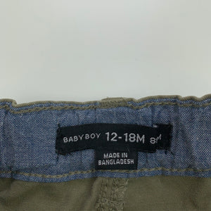 Boys Denim Co, khaki cotton shorts, adjustable, FUC, size 1,  