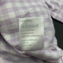 Load image into Gallery viewer, Girls John Lewis, checked cotton pyjama shirt / top, EUC, size 1,  