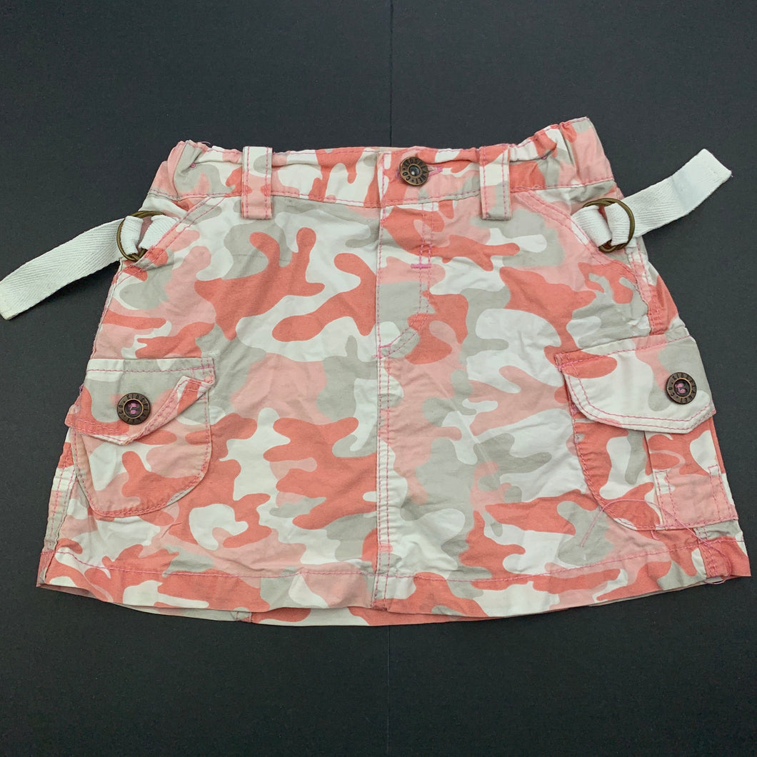 Girls Kidsplanet, lightweight cotton skirt, adjustable, L: 22 cm, GUC, size 12 months,  