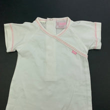 Load image into Gallery viewer, Girls Milk Pond, white stretchy romper, GUC, size 000,  