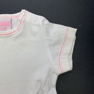 Girls Milk Pond, white stretchy t-shirt / top, FUC, size 000,  