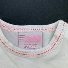 Load image into Gallery viewer, Girls Milk Pond, white stretchy t-shirt / top, FUC, size 000,  