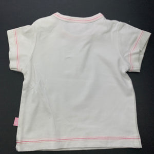 Girls Milk Pond, white stretchy t-shirt / top, FUC, size 000,  