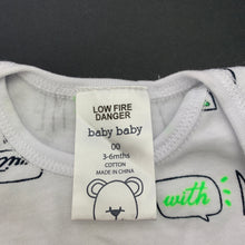 Load image into Gallery viewer, Boys Baby Baby, soft cotton bodysuit, romper, EUC, size 00,  