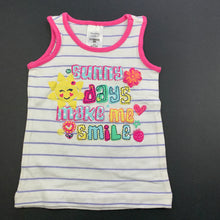 Load image into Gallery viewer, Girls Tiny Little Wonders, striped singlet / tank top, EUC, size 000,  