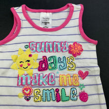 Load image into Gallery viewer, Girls Tiny Little Wonders, striped singlet / tank top, EUC, size 000,  