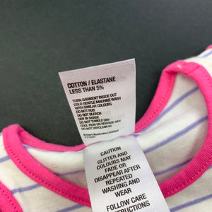 Girls Tiny Little Wonders, striped singlet / tank top, EUC, size 000,  