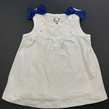 Load image into Gallery viewer, Girls Target, white stretchy tank top, light marks, FUC, size 000,  