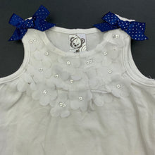 Load image into Gallery viewer, Girls Target, white stretchy tank top, light marks, FUC, size 000,  