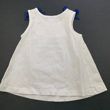 Load image into Gallery viewer, Girls Target, white stretchy tank top, light marks, FUC, size 000,  