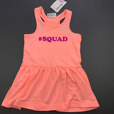 Girls Mango, soft feel casual summer dress, NEW, size 1, L: 46cm