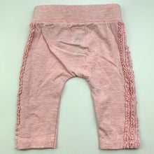 Load image into Gallery viewer, Girls Cotton On, pink marle stretchy leggings / bottoms, EUC, size 000,  