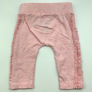 Girls Cotton On, pink marle stretchy leggings / bottoms, EUC, size 000,  