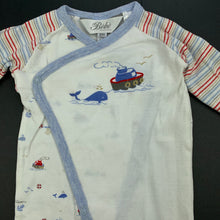 Load image into Gallery viewer, Boys Bebe by Minihaha, cotton romper, whales, GUC, size 000,  