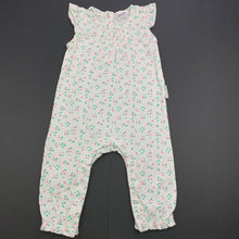 Load image into Gallery viewer, Girls purebaby, organic cotton romper, GUC, size 00,  
