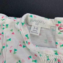 Load image into Gallery viewer, Girls purebaby, organic cotton romper, GUC, size 00,  