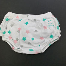 Load image into Gallery viewer, Girls Meemini, cotton ruffle bloomers / nappy cover, GUC, size 000,  