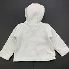 Load image into Gallery viewer, Girls Debenhams, reversible white/navy stripe cotton hooded top, GUC, size 0,  