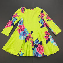 Load image into Gallery viewer, Girls Joules, floral cotton long sleeve casual dress, GUC, size 0, L: 40cm