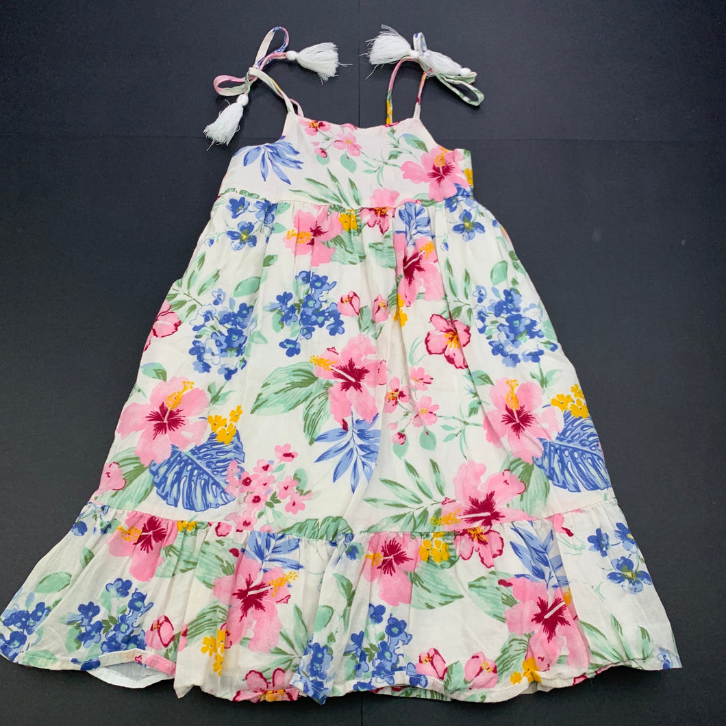 Girls Milkshake, lined floral cotton summer dress, EUC, size 3, L: 62cm