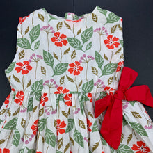 Load image into Gallery viewer, Girls lightweight, floral cotton dress, no labels, armpit to armpit: 23cm, GUC, size 0, L: 41cm