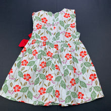 Load image into Gallery viewer, Girls lightweight, floral cotton dress, no labels, armpit to armpit: 23cm, GUC, size 0, L: 41cm
