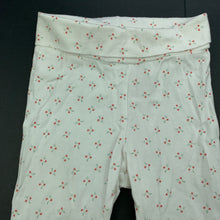 Load image into Gallery viewer, Girls H&amp;M, white leggings / bottoms, cherries, GUC, size 0,  