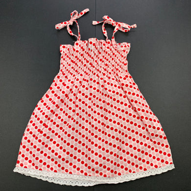 Girls Oobi, lightweight cotton casual summer dress, GUC, size 0-1, L: 41cm