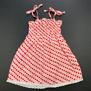 Girls Oobi, lightweight cotton casual summer dress, GUC, size 0-1, L: 41cm
