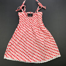 Load image into Gallery viewer, Girls Oobi, lightweight cotton casual summer dress, GUC, size 0-1, L: 41cm