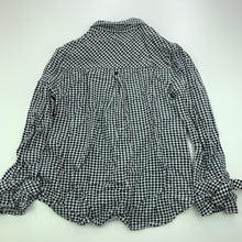 Load image into Gallery viewer, Girls Target, black &amp; white lightweight long sleeve shirt, EUC, size 10,  