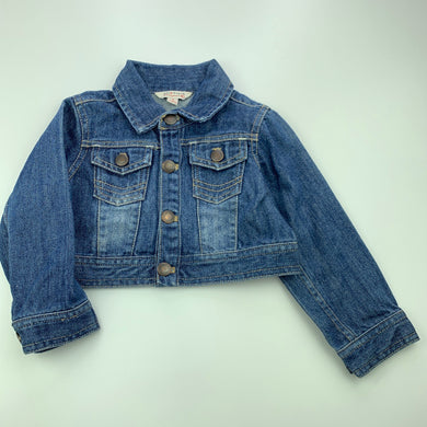 Girls Fox & Finch, cropped denim jacket, EUC, size 2,  