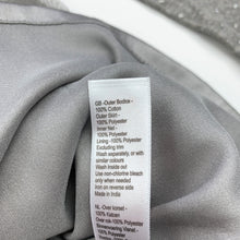 Load image into Gallery viewer, Girls Monsoon, grey cotton &amp; tulle party dress, GUC, size 1, L: 46cm
