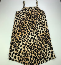 Load image into Gallery viewer, Girls Bardot Junior, lined leopard print party dress, GUC, size 10, L: 76cm