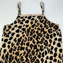 Load image into Gallery viewer, Girls Bardot Junior, lined leopard print party dress, GUC, size 10, L: 76cm