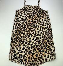 Load image into Gallery viewer, Girls Bardot Junior, lined leopard print party dress, GUC, size 10, L: 76cm