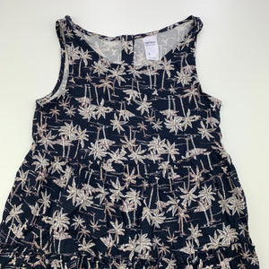 Girls Anko, navy lightweight casual dress, EUC, size 7, L: 68cm