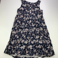 Load image into Gallery viewer, Girls Anko, navy lightweight casual dress, EUC, size 7, L: 68cm