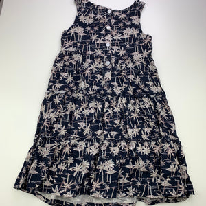 Girls Anko, navy lightweight casual dress, EUC, size 7, L: 68cm
