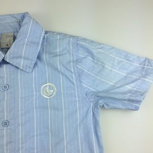 Boys Target, blue cotton short sleeve shirt, surf, GUC, size 6