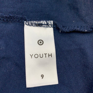 Girls Target, navy cotton t-shirt / top, GUC, size 9,  