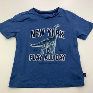Boys Target, organic cotton t-shirt / top, dinosaur, EUC, size 2,  