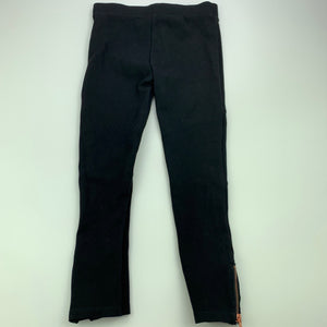 Girls Peter Morrissey, black stretchy pants, elasticated, Inside leg: 42cm, EUC, size 5,  