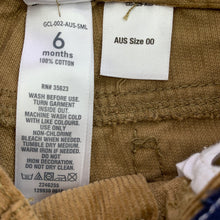 Load image into Gallery viewer, Boys Carters, corduroy cotton pants, adjustable, EUC, size 00,  