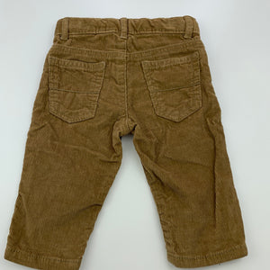 Boys Carters, corduroy cotton pants, adjustable, EUC, size 00,  