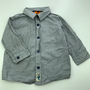 Boys Tilt, striped cotton long sleeve shirt, GUC, size 1,  
