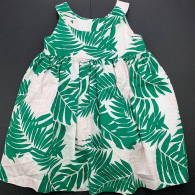 Girls Janie and Jack, lined cotton party dress, EUC, size 1, L: 47cm